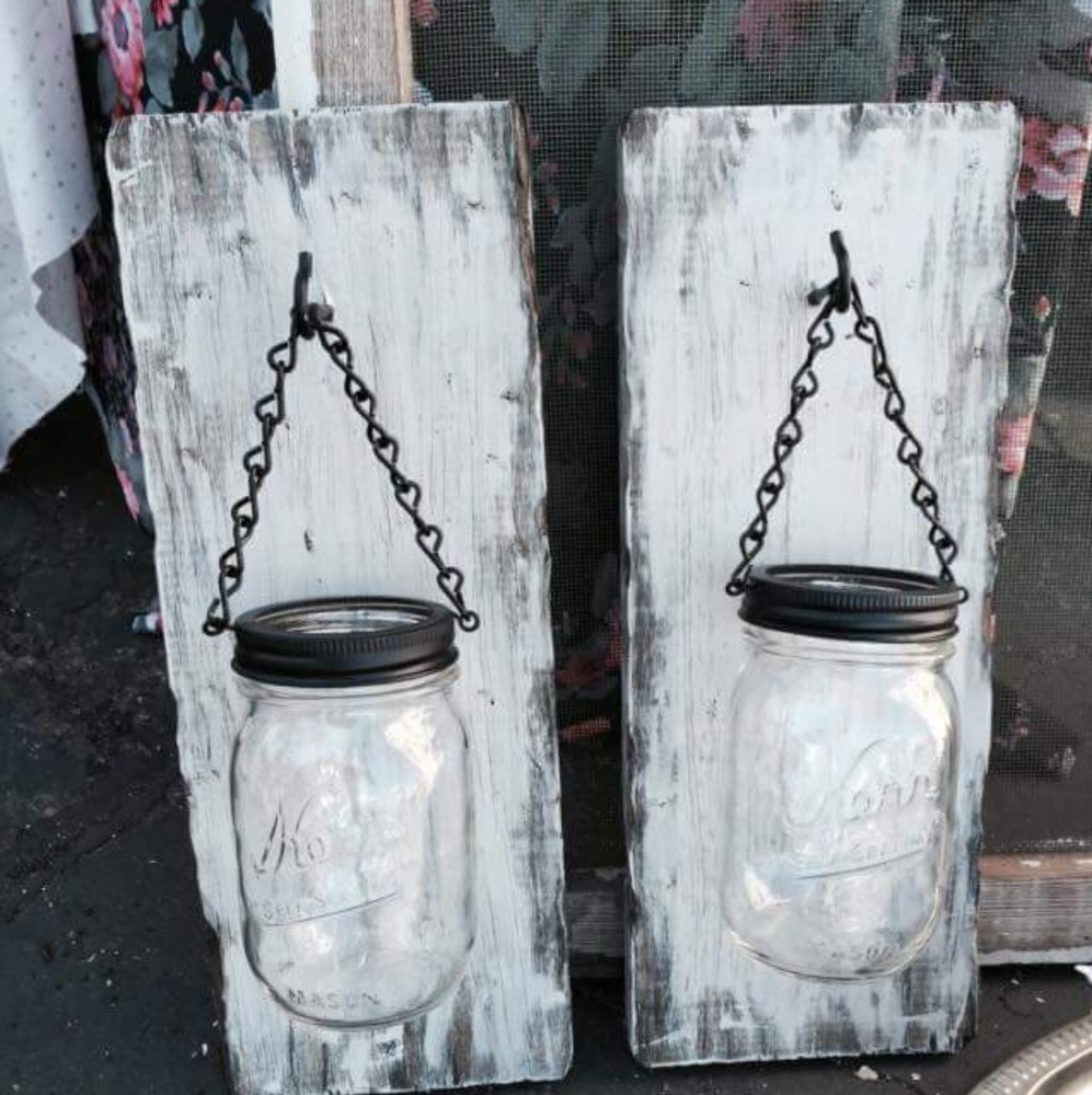 Mason jar candle set